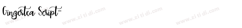 Gingertea Script字体转换
